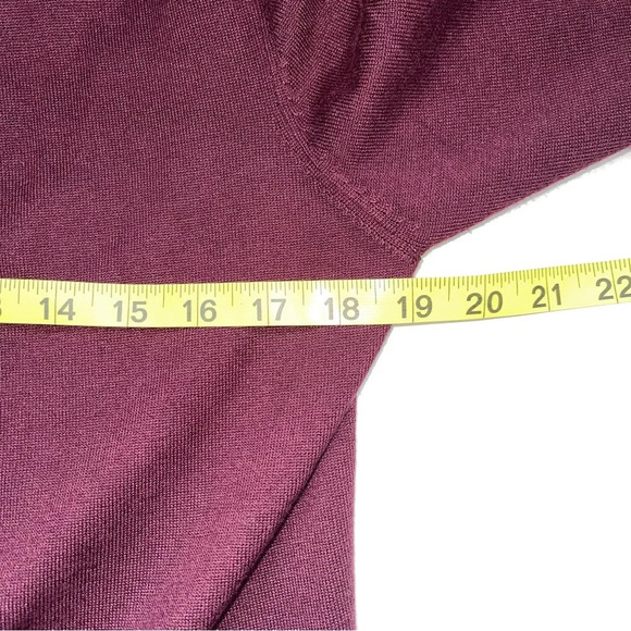 Maurices Burgundy Blouson Sleeve Open Front Cardigan Small Women’s - Picture 7 of 11